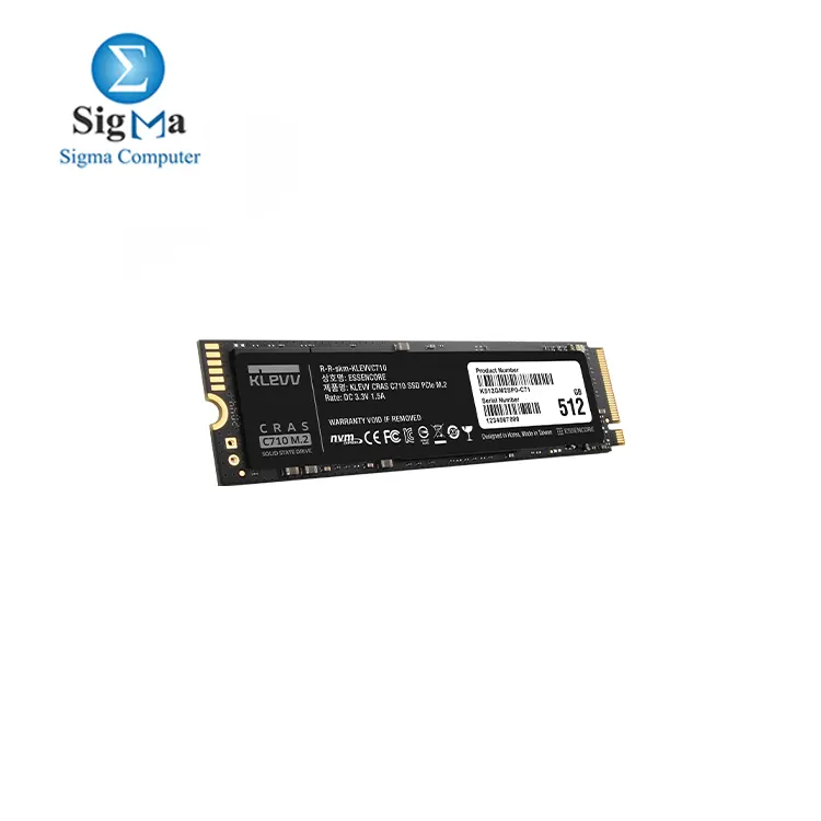 KLEVV CRAS C710 512GB M.2 NVMe PCIe Gen3x4 Internal SSD up to 2050MB/s (K512GM2SP0-C71)