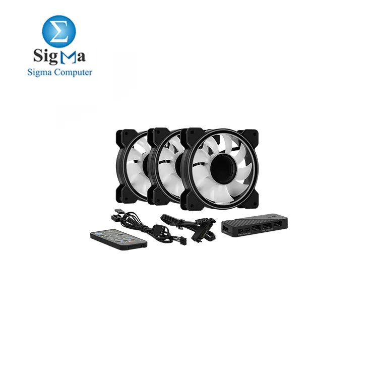 Aerocool Mirage 12 ARGB Pro 12CM ARGB FANS x 3 | H66F HUB x 1 | REMOTE CONTROL x 1