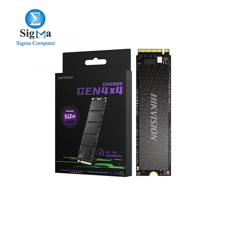 HIKVISION Internal SSD G4000E M2 2280 512GB PCIe Gen4x4 NVMe 3D TLC 2500MB s - 5000MB s 900TBW