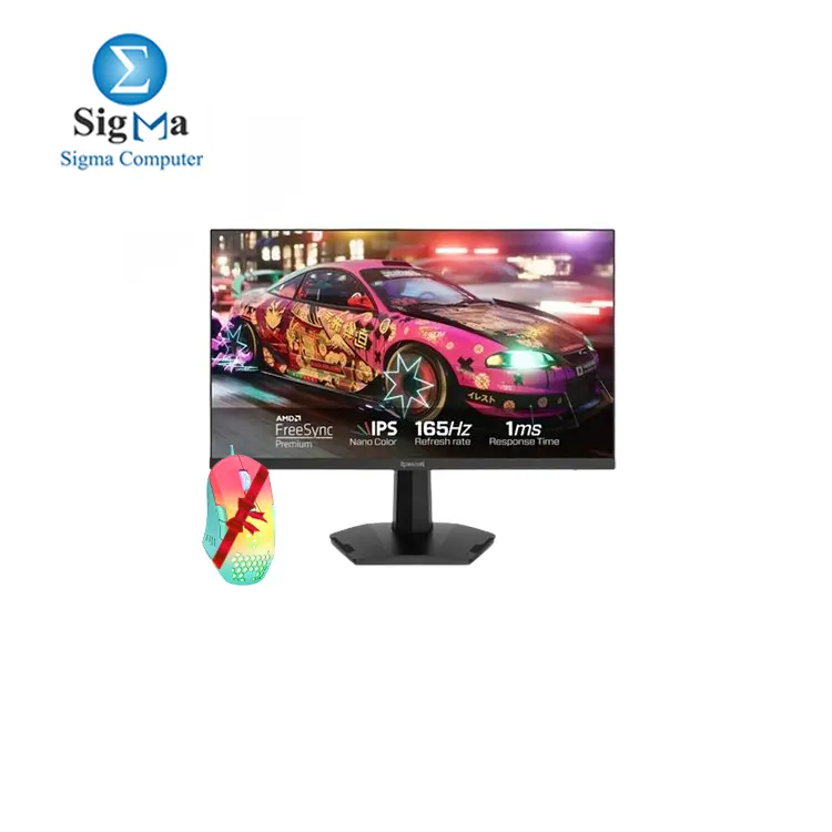 REDRAGON GM24X5 23.8 Inch Gaming Monitor 1920x1080 165Hz IPS 1ms - AMD FreeSync ONIKUMA CW902 Wired Gaming free