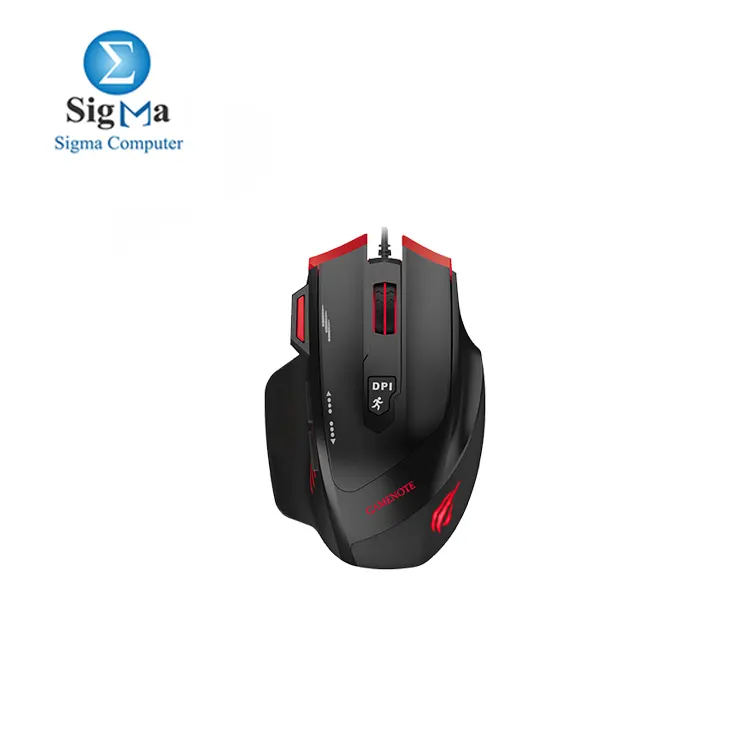 HAVIT MS1005 RGB Gaming Mouse 7 Buttons and Metal Counter Adjustable Weights - 2400 DPI