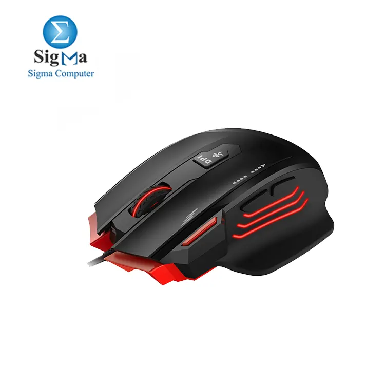 HAVIT MS1005 RGB Gaming Mouse 7 Buttons and Metal Counter Adjustable Weights - 2400 DPI