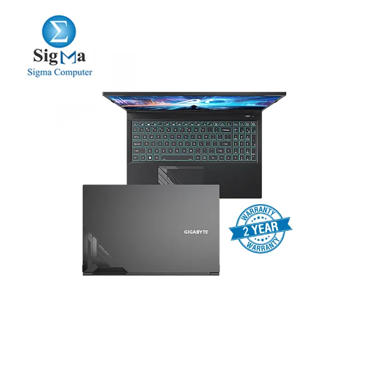  GIGABYTE G5 KF (2024) Gaming Laptop - Intel® Core™ i7-13620H - NVIDIA® GeForce RTX™ 4060 8GB - 16GB DDR5-4800MHz - 1TB M.2 PCIe® NVMe™ GEN 4 - 15.6