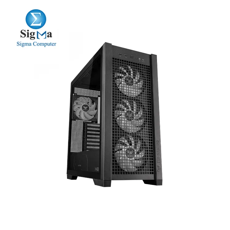 ASUS TUF Gaming GT302 TG ARGB ATX Mid-Tower Case - Supports BTF