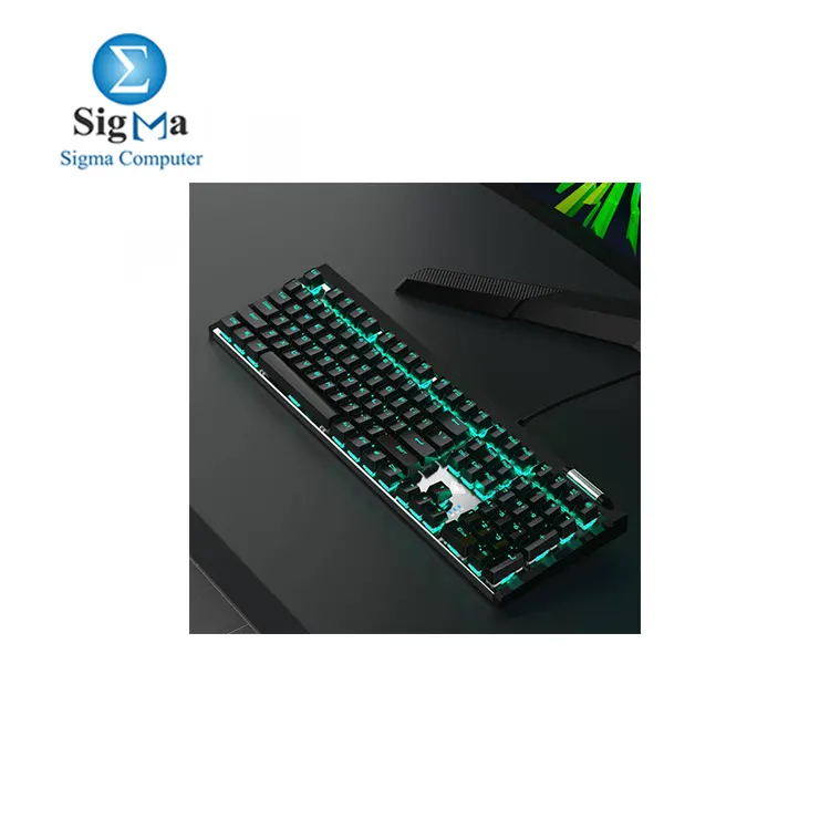 AULA F3030 Full Mechanical Gaming Keyboard – Blue Switch, Black / Silver