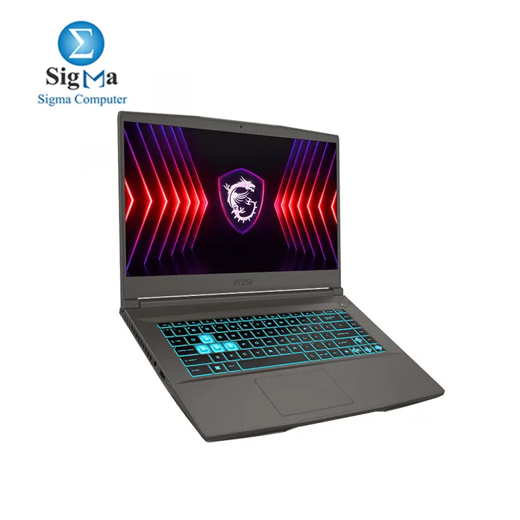 MSI Thin 15 B12VE Gaming Laptop Intel Core i5-12450H 8GB RAM 512GB SSD GeForce RTX 4050 6GB 15.6 FHD IPS 144Hz Display Cosmos Gray Comes