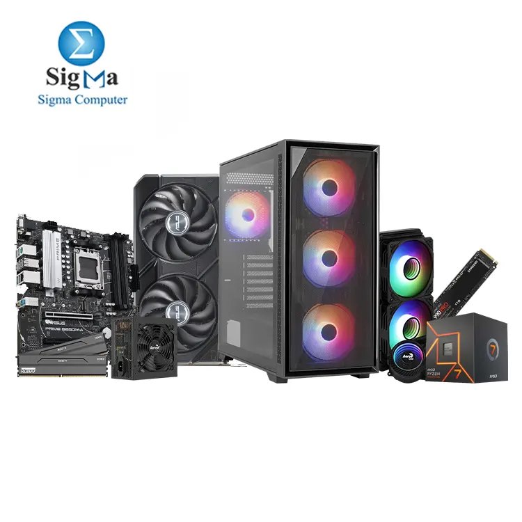 R7-7700 4070SUPER -BUILD- ASUS PRIME B650M-A- AMD RYZEN 7-7700- KLEVV Bolt V DDR5 2X16GB 6000MHz- SAMSUNG 990 EVO 1TB- RTX4070 SUPER 12G- Integrator Gold 750W- GEOFLOW ARGB MID TOWER PC CASE- Mirage L240 240MM ARGB LIQUID COOLER