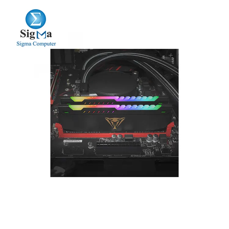 Patriot Viper Steel RGB DDR4 RAM 16GB  1X16GB  3200MHz CL18 UDIMM Desktop Gaming Memory Module - PVSR416G320C8