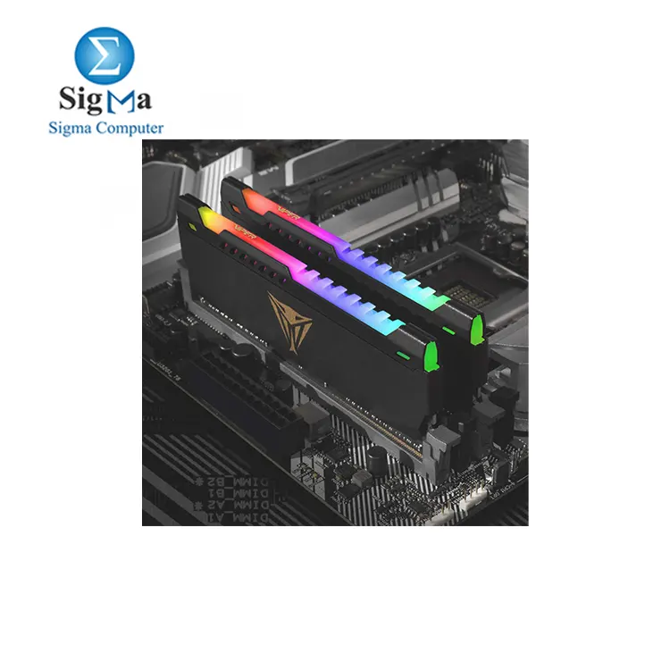 Patriot Viper Steel RGB DDR4 RAM 16GB (1X16GB) 3200MHz CL18 UDIMM Desktop Gaming Memory Module - PVSR416G320C8