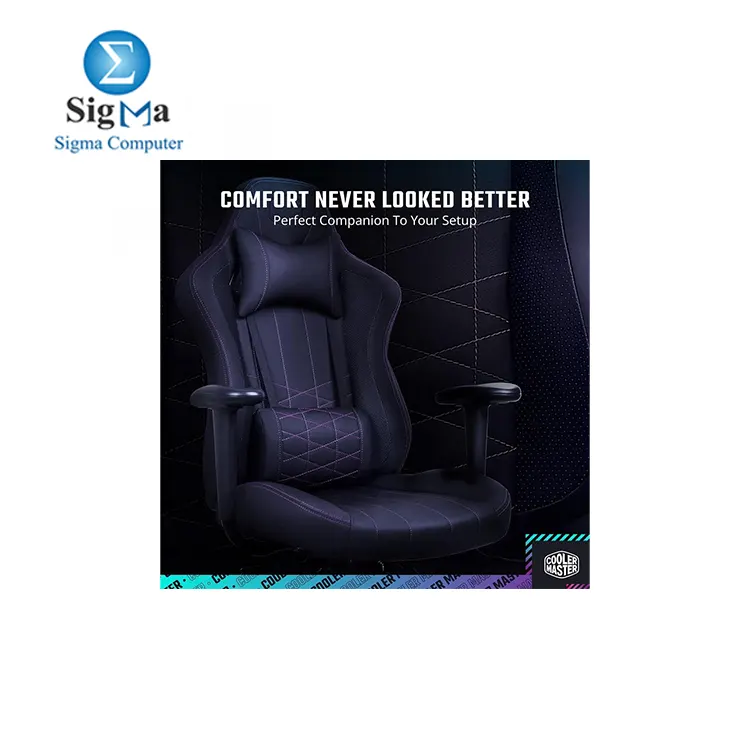 Cooler Master Caliber E1 Gaming Chair  Black