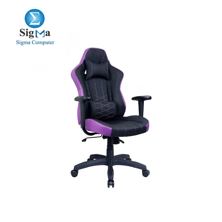 Cooler Master Caliber E1 Gaming Chair, Black And Purple