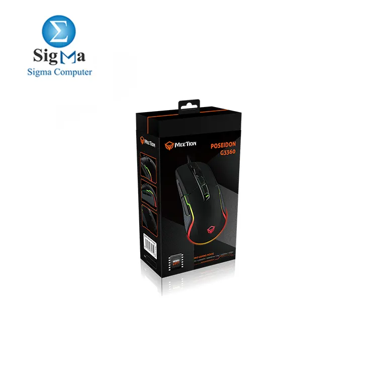 METTION G3360 Programmable Gaming Mouse Seven-stage DPI with high resolution