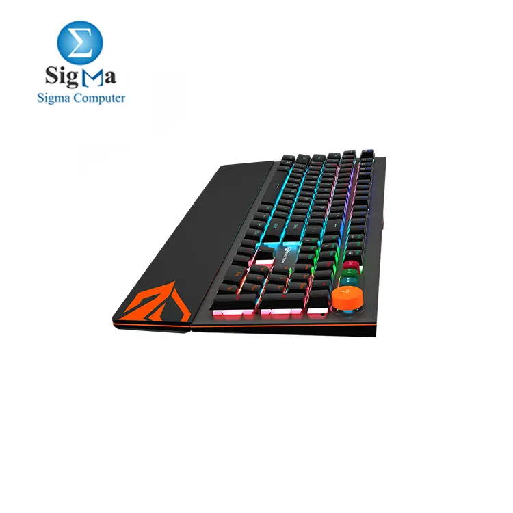 MEETION MK500 Colorful Adjustable Rainbow Backlight blue switches Mechanical Gaming Keyboard