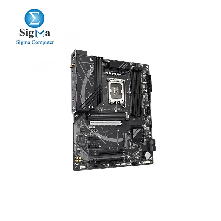 GIGABYTE Z790 Eagle AX LGA 1700 Intel Z790 ATX Motherboard with DDR5, M.2, PCIe 5.0, USB 3.2 Gen2X2 Type-C, Intel Wi-Fi 6E, 2.5GbE LAN, Q-Flash Plus, EZ-Latch