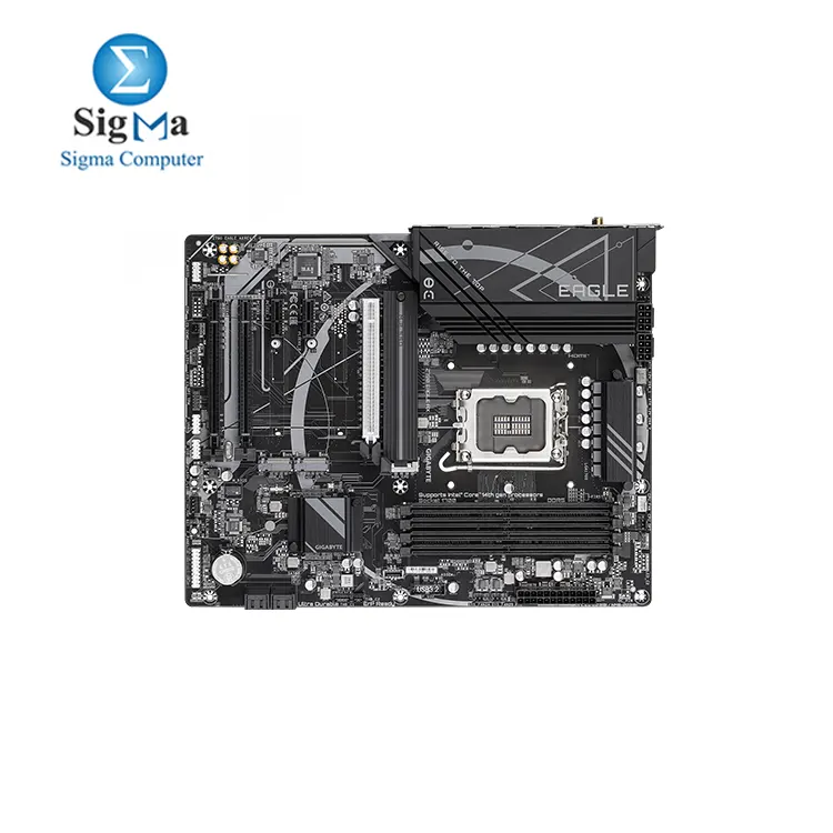 GIGABYTE Z790 Eagle AX LGA 1700 Intel Z790 ATX Motherboard with DDR5, M.2, PCIe 5.0, USB 3.2 Gen2X2 Type-C, Intel Wi-Fi 6E, 2.5GbE LAN, Q-Flash Plus, EZ-Latch