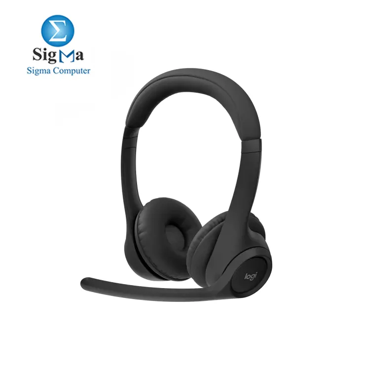 Logitech Zone 300 Wireless Bluetooth Headset With Noise-Cancelling Microphone, Compatible with Windows, Mac, Chrome, Linux, iOS, iPadOS, Android – Black