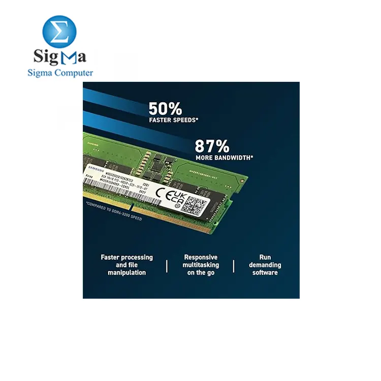 Samsung DDR5 SODIMM 16GB 4800MHz - CL40 Laptop RAM