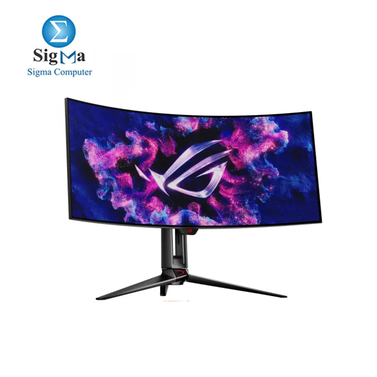 ASUS ROG Swift OLED PG34WCDM gaming monitor ― 34-inch (33.9 inch viewable, 3440 x 1440) 800R curved OLED panel, 240 Hz, 0.03 ms (GTG) response time, G-SYNC® compatible, custom heatsink, uniform brightness, ROG Smart KVM, 90 W Type-C