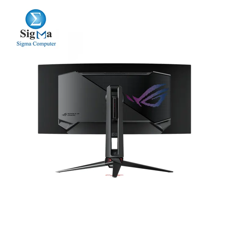 ASUS ROG Swift OLED PG34WCDM gaming monitor     34-inch  33.9 inch viewable  3440 x 1440  800R curved OLED panel  240 Hz  0.03 ms  GTG  response time  G-SYNC   compatible  custom heatsink  uniform brightness  ROG Smart KVM  90 W Type-C