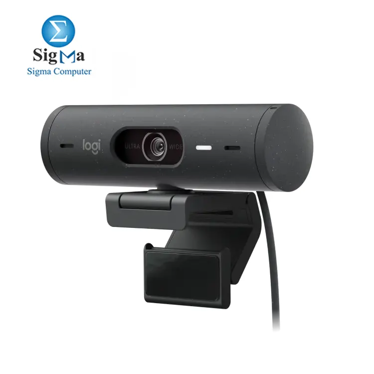 Logitech Brio 500 Full HD Webcam with Auto Light Correction -Graphite