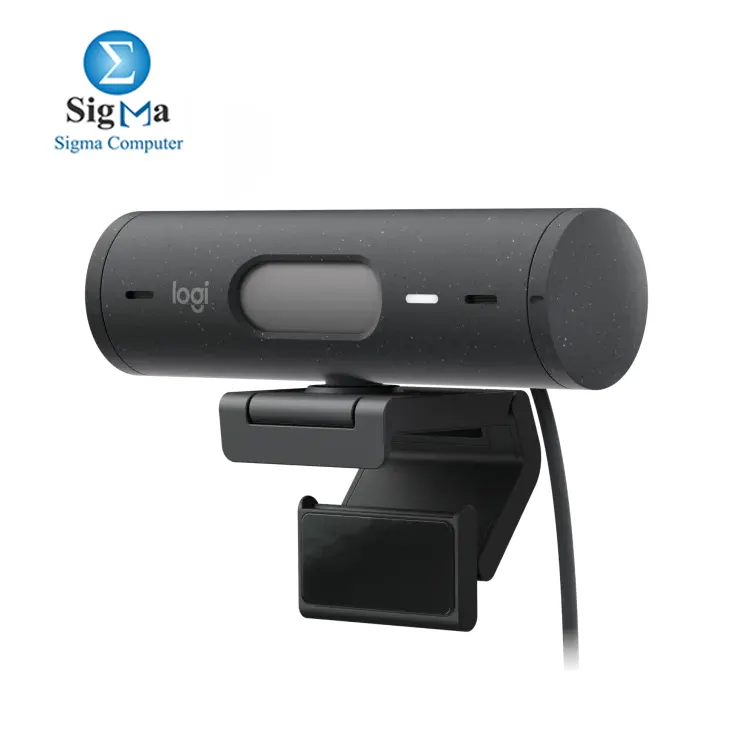 Logitech Brio 500 Full HD Webcam with Auto Light Correction -Graphite