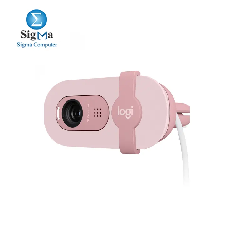 Logitech Brio 100 Full HD 1080p Webcam for Meetings and Streaming - ROSE