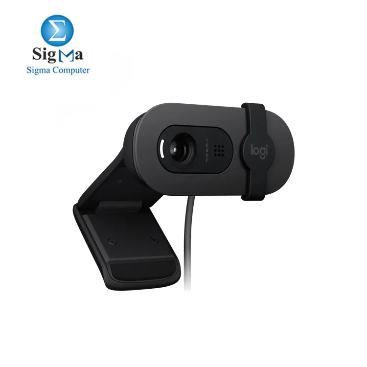 Logitech Brio 100 Full HD 1080p Webcam Made for Meetings and Works for Streaming - GRAPHITE