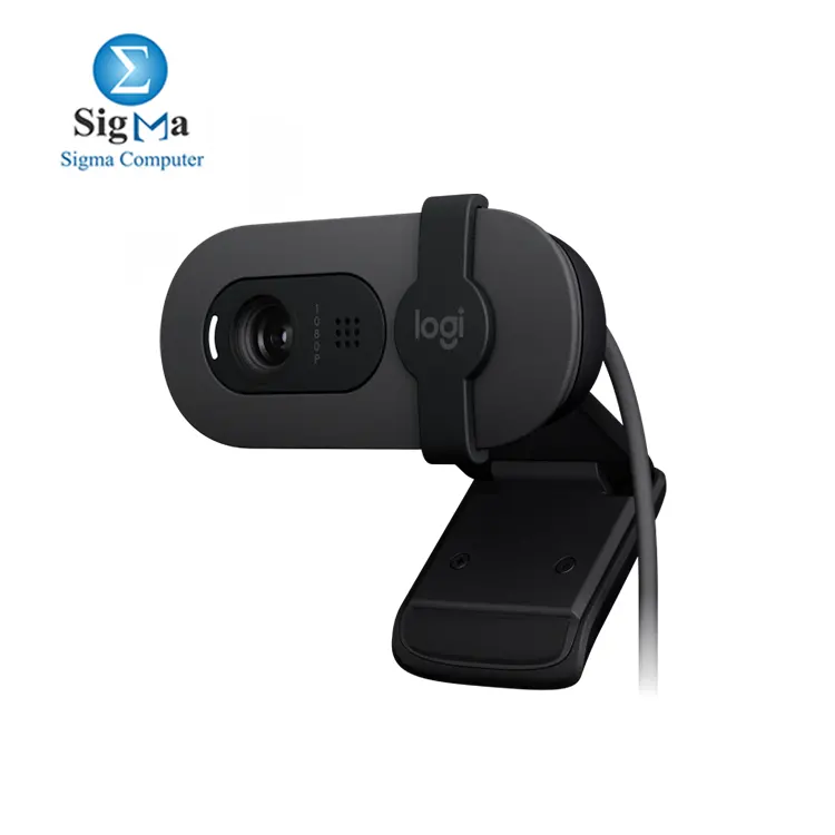 Logitech Brio 100 Full HD 1080p Webcam Made for Meetings and Works for Streaming - GRAPHITE