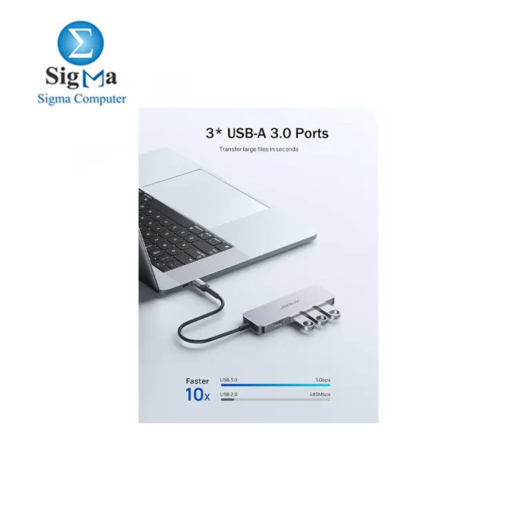 JSAUX HB0501 USB-C 5 IN 1 MultiFunction USB C Adapter