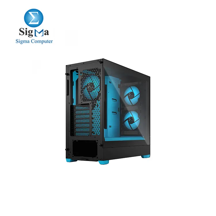 Fractal Design Pop Air RGB Cyan Core Tempered Glass Clear Tint