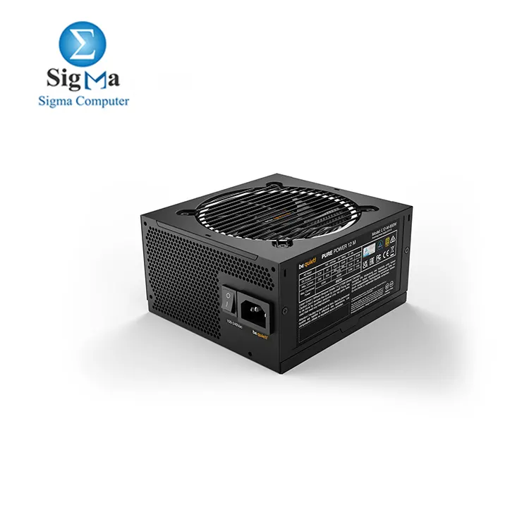 Pure Power 12 M 850W ATX 3.1, 80 Plus® Gold Modular Power Supply for PCIe 5.0 GPUs and GPUs with 6+2 pin connectors | 12VHPWR Cable Included, Silent 120mm be quiet! Fan