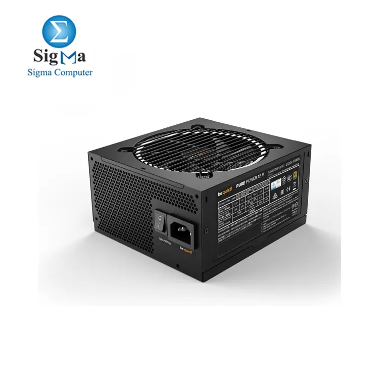 be quiet  BN513 Pure Performance Power 12 M 1200W Modular Quiet Performance Power Supply   80 Plus Gold   ATX 3.1   for PCIe 5.0 GPUs and GPUs with 6 2 pin connectors   Silent 120mm Fan