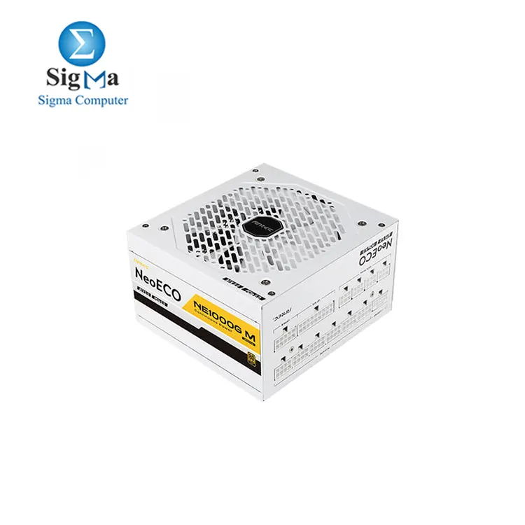 ANTEC NE1000G M White ATX3.0  1000W Full Modular PSU  80 Plus Gold  PCIE 5.0 Support  PhaseWave Design  Japanese Caps  Zero RPM Manager  Silent 120mm Fan