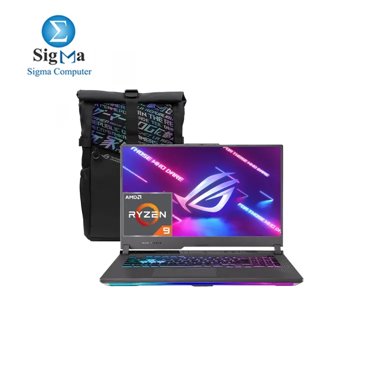 Asus ROG Strix G17 G713PV-HX019W Gaming Laptop 17.3-inch FHD 144Hz AMD R9 7845HX 16GB RAM 1TB SSD RTX 4060 8GB Win11   ROG Backpack  90NR0C34-M00BL0