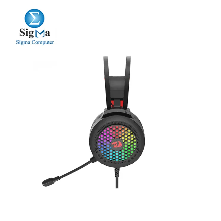  Redragon Carmen H261 Lightweight RGB Gaming Headset Wired Black