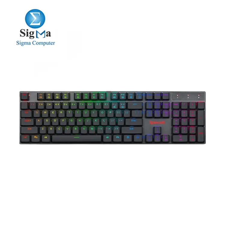 Redragon K535-KR Mechanical Gaming Keyboard RGB Blue Switches for Windows Gaming PC Black.