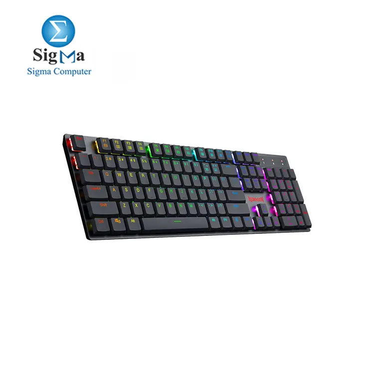 Redragon K535-KR Mechanical Gaming Keyboard RGB Blue Switches for Windows Gaming PC Black.