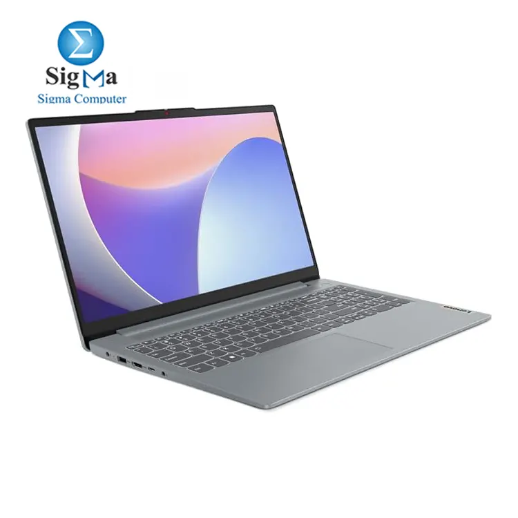 Lenovo IdeaPad Slim 3 Laptop - 83ER0081PS - i5-12450H 8 Cores 8 GB DDR5 4800 MHz RAM 512 GB SSD Integrated Intel UHD Graphics 15.6 FHD 1920x1080 IPS 300 nits Anti-glare Fingerprint Dos - Arctic Grey