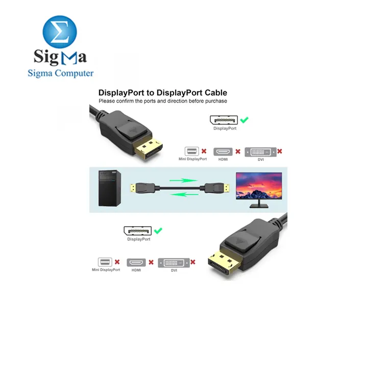 Cougar-EGY DisplayPort to DisplayPort 3M Cable 4K