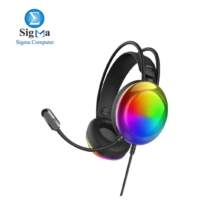 Lenovo ThinkPlus G86A RGB Wired Gaming Headset 3.5mm Black