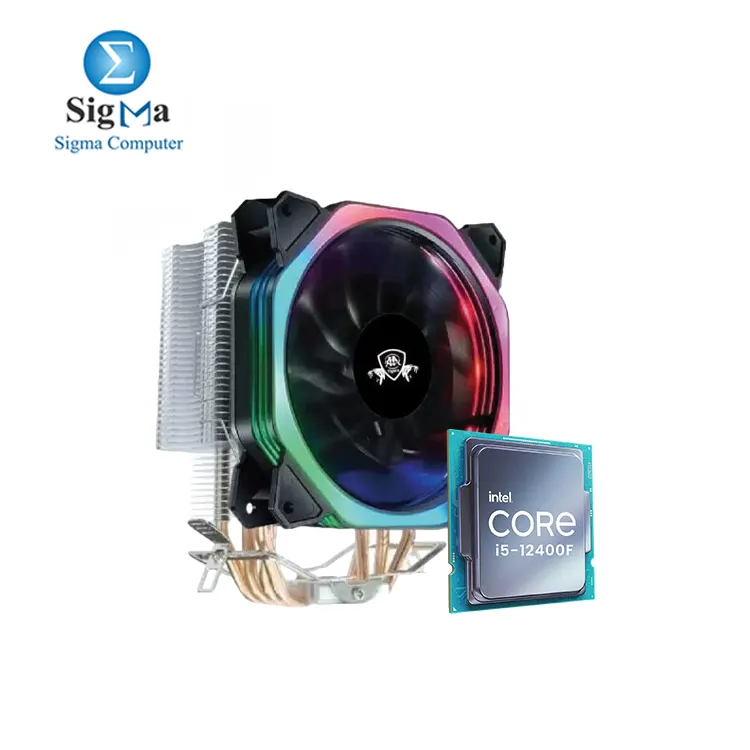 CPU-Intel-Core i5-12400F 6 Core 12 Threads and Phantom HF-400 RGB CPU COOLER