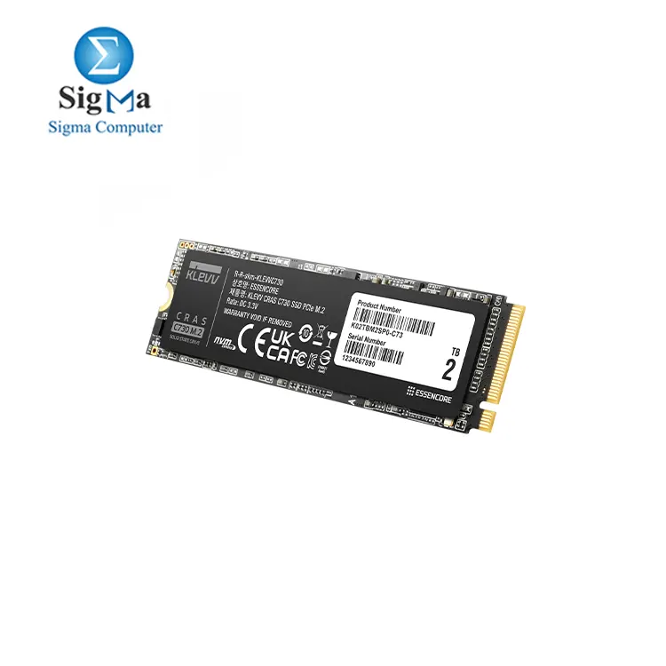 KLEVV CRAS C730 2TB M.2 PCIe 3x4 NVMe Internal Solid State Drive