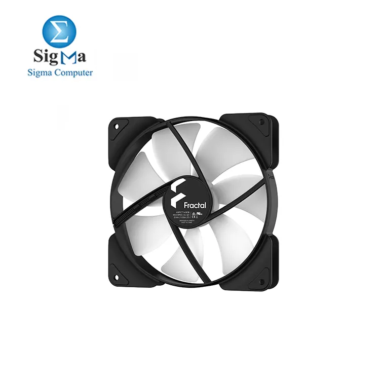 Fractal Design Aspect 14 RGB 140 mm PWM Wide 500-1700 RPM Range Black Frame 3-Pack Computer Fan