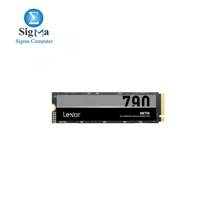 Lexar 2TB NM790 SSD PCIe Gen4 NVMe M.2 2280 Internal Solid State Drive, Up to 7400/6500 MB/s Read/Write, Compatible with PS5, for Gamers and Creators, Black (LNM790X002T-RNNNU)