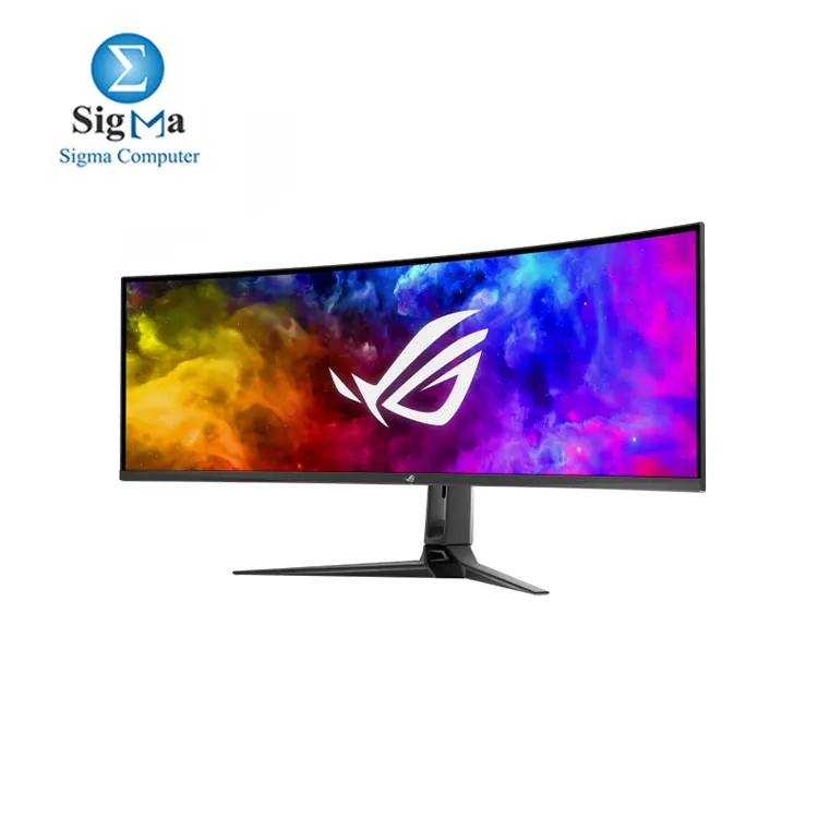 ASUS ROG Swift 49” Curved QD-OLED Gaming Monitor (PG49WCD) - Dual QHD 32:9 (5120x1440), 144Hz, 0.03ms, G-SYNC Compatible, Smart-KVM, 90W USB-C PD