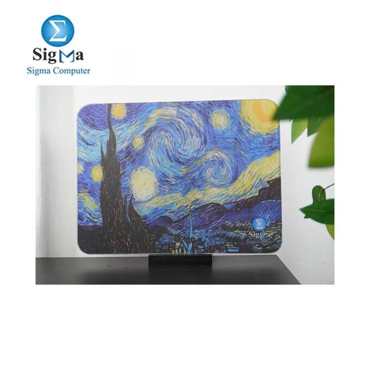 Van Gogh glass gaming mouse pad  29.5 X 30.5 