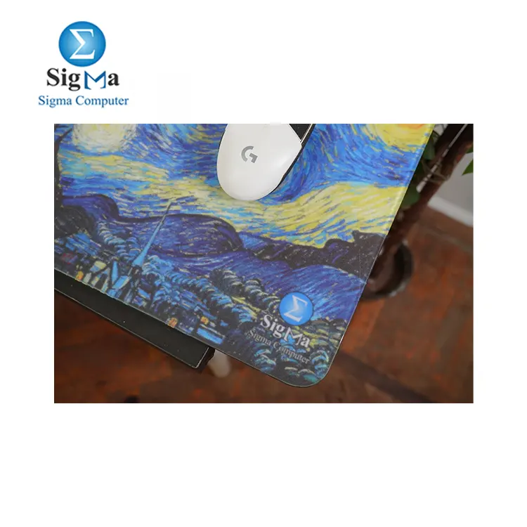 Van Gogh glass gaming mouse pad  29.5 X 30.5 