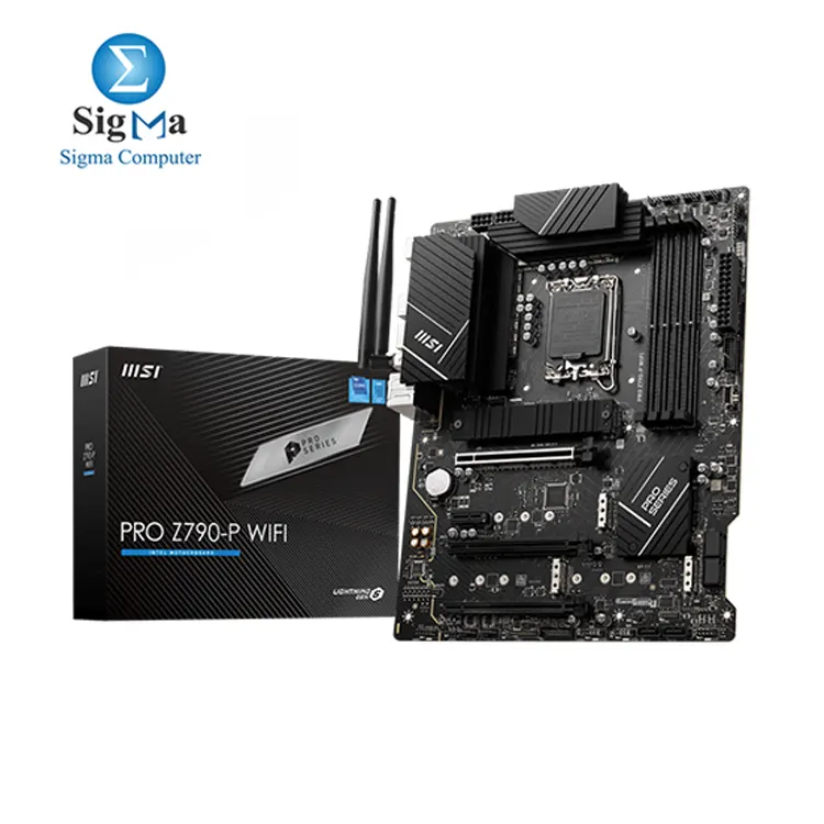 MSI PRO Z790-P WiFi ProSeries Motherboard (Supports 12th/13th/14th Gen Intel Processors, LGA 1700, DDR5, PCIe 5.0, M.2, 2.5Gbps LAN, USB 3.2 Gen2, HDMI/DP, Wi-Fi 6E, Bluetooth 5.3, ATX)