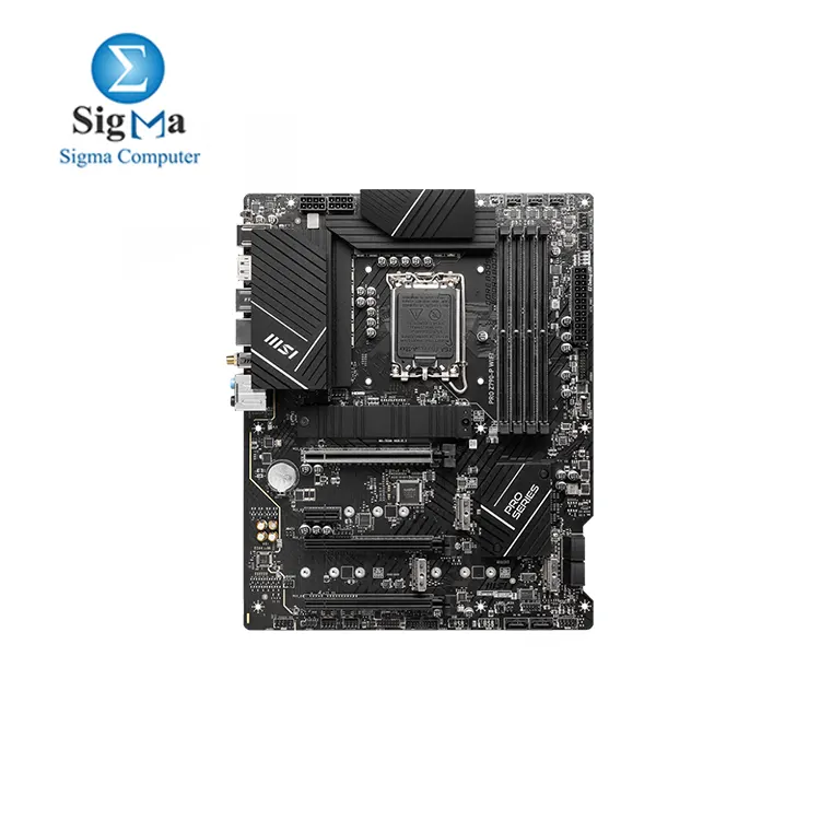 MSI PRO Z790-P WiFi ProSeries Motherboard (Supports 12th/13th/14th Gen Intel Processors, LGA 1700, DDR5, PCIe 5.0, M.2, 2.5Gbps LAN, USB 3.2 Gen2, HDMI/DP, Wi-Fi 6E, Bluetooth 5.3, ATX)