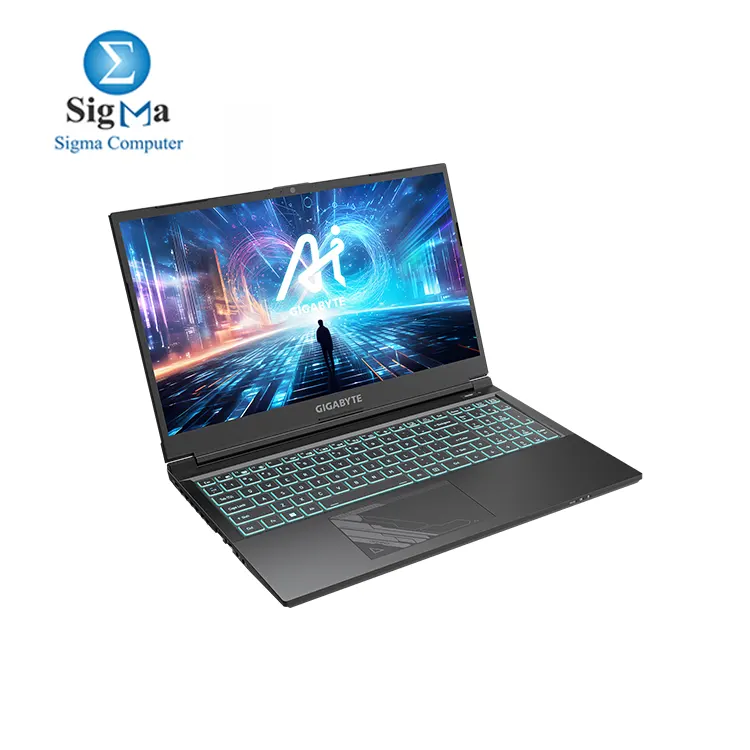 GIGABYTE G5 KF5 Gaming Laptop - Intel Core i7-13620H - NVIDIA GeForce RTX 4060 8GB - 16GB DDR5-4800MHz - 1TB M.2 PCIe NVMe GEN 4 - 15.6 Inch IPS 144Hz - DOS